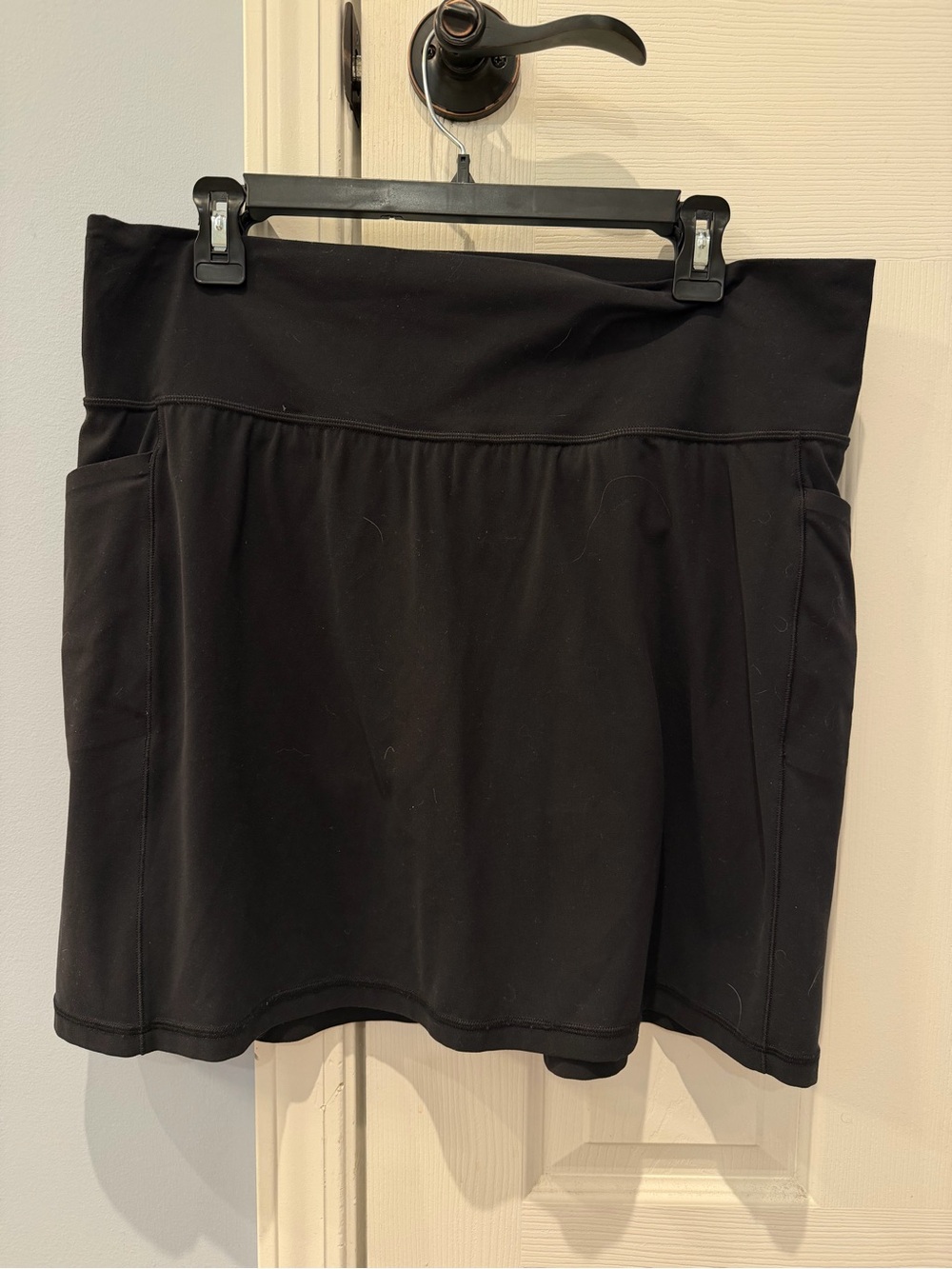 Athleta Black Salutation Stash Pocket Skort